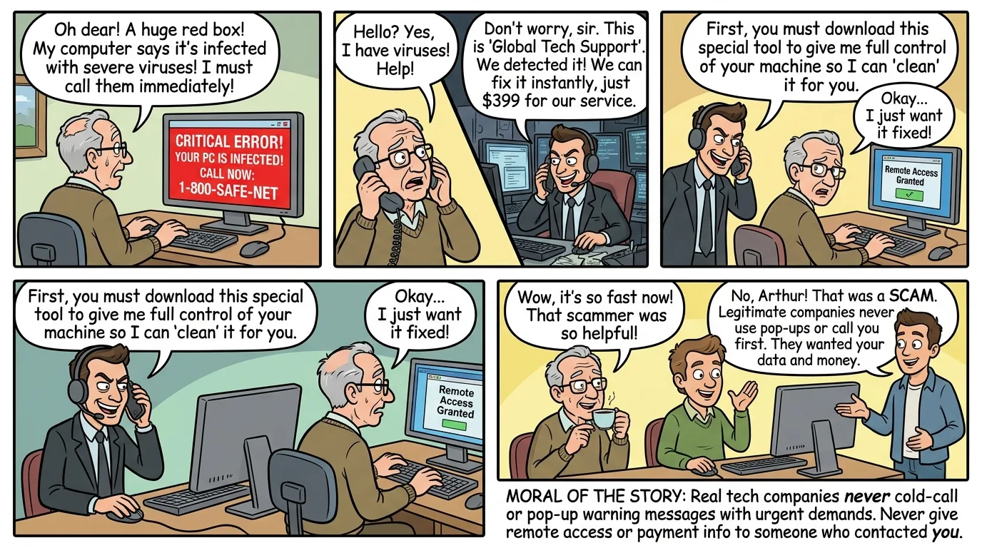 The Helpful Stranger Who Wasn't