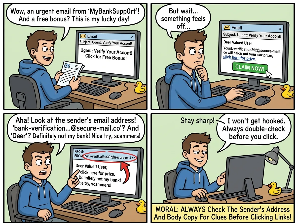 CyberToons: phishing emails and how to spot them