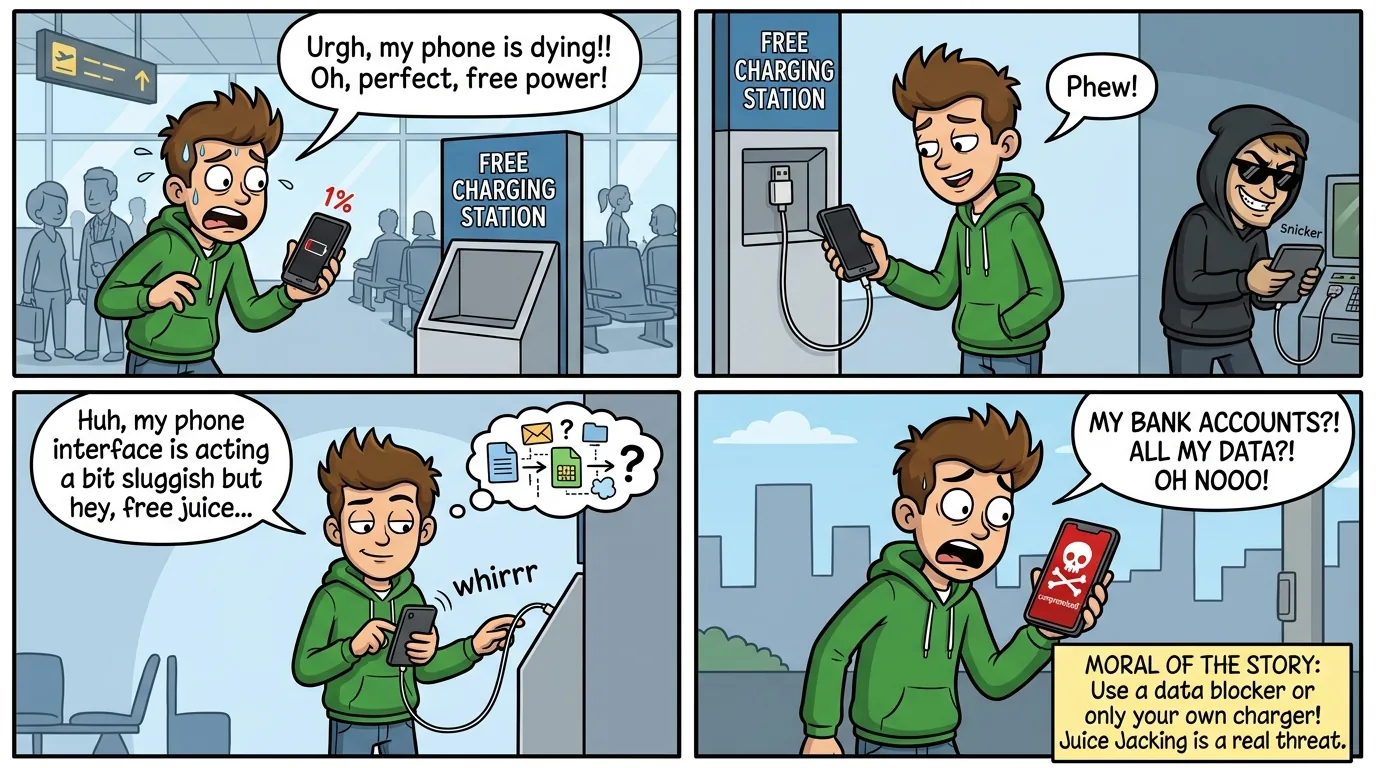 Juice Jacking: When Free Charging Costs You Everything